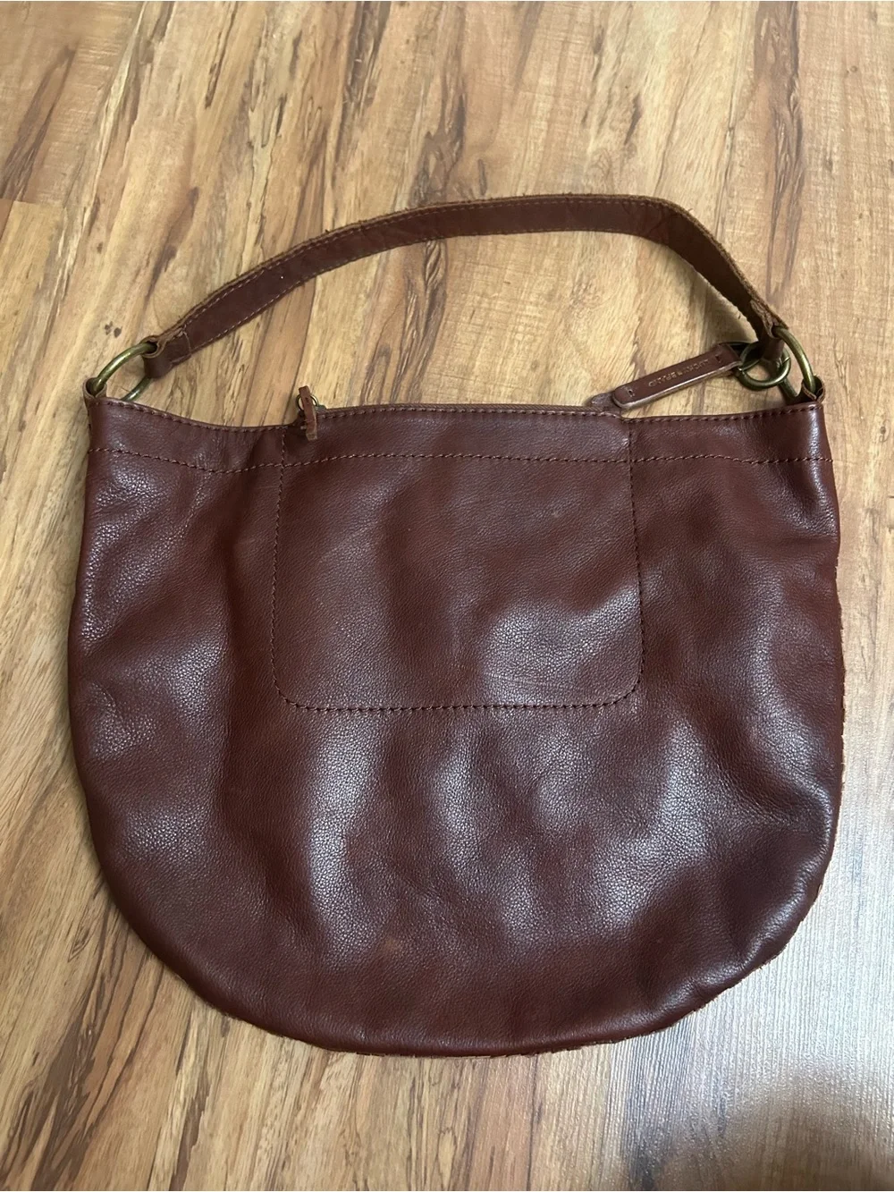 Vintage Y2K Lucky Brand Leather Hobo Shoulder Bag Purse